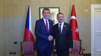 Cumhurbaşkanı Yardımcısı Oktay, Çekya Başbakanı Babis ile bir araya geldi - PALERMO