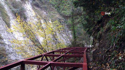 Trabzon'da örnek proje... Doğal ortamı bozmadan doğanın içerisinde bin 800 metrelik yürüyüş parkuru