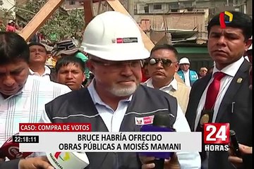 Carlos Bruce habría ofrecido obras a Moisés Mamani