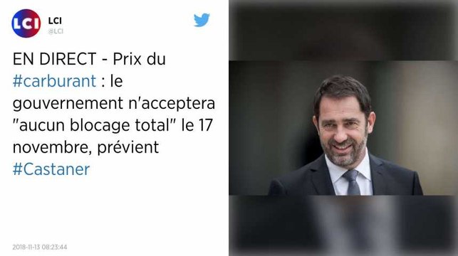 Blocages du 17 novembre : Christophe Castaner avertit les Gilets jaunes