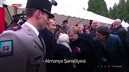 101 yaşındaki kadın Merkel'i Macron'un eşi zannetti