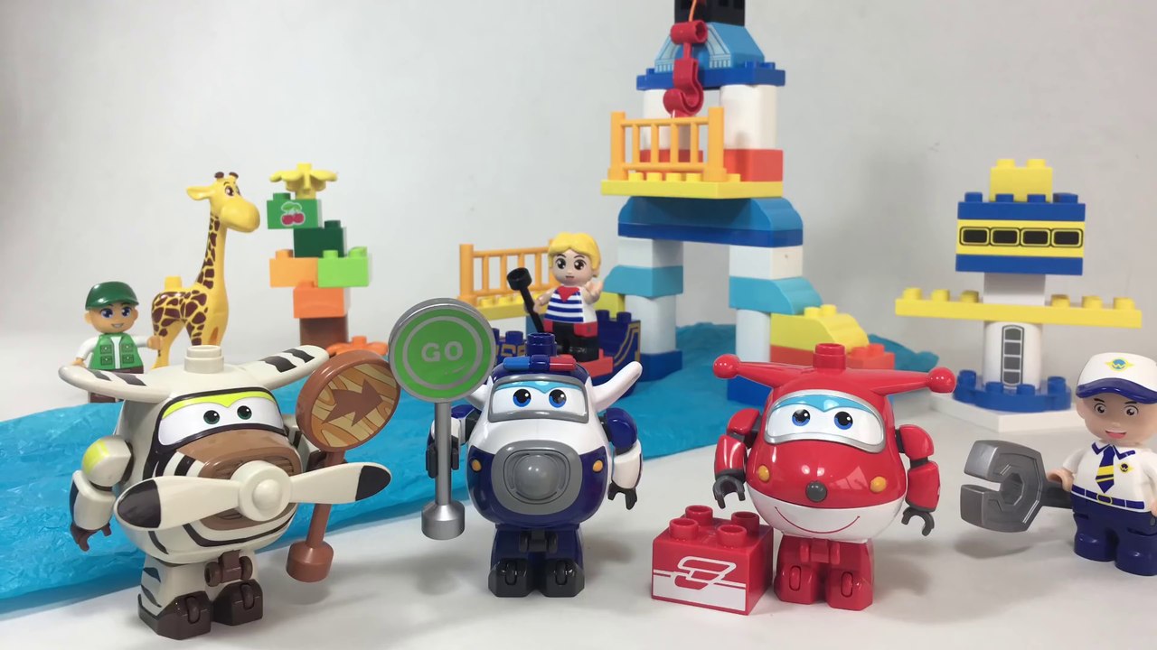 Super Wings Construction Blocks Jett Control Tower Paul Belo 출동슈퍼윙스 超级飞侠 || Keith's Toy Box