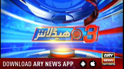 Headlines ARYNews 1500 13th November 2018