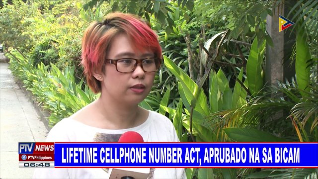 Lifetime cellphone number act, aprubado na sa bicam