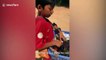 Cambodian boy speaks TWELVE languages peddling souvenirs to tourists at famed Angkor Wat