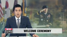 S. Korea's Joint Chiefs of Staff welcomes new commander of UNC, CFC, USFK Gen. Abrams with honor guard