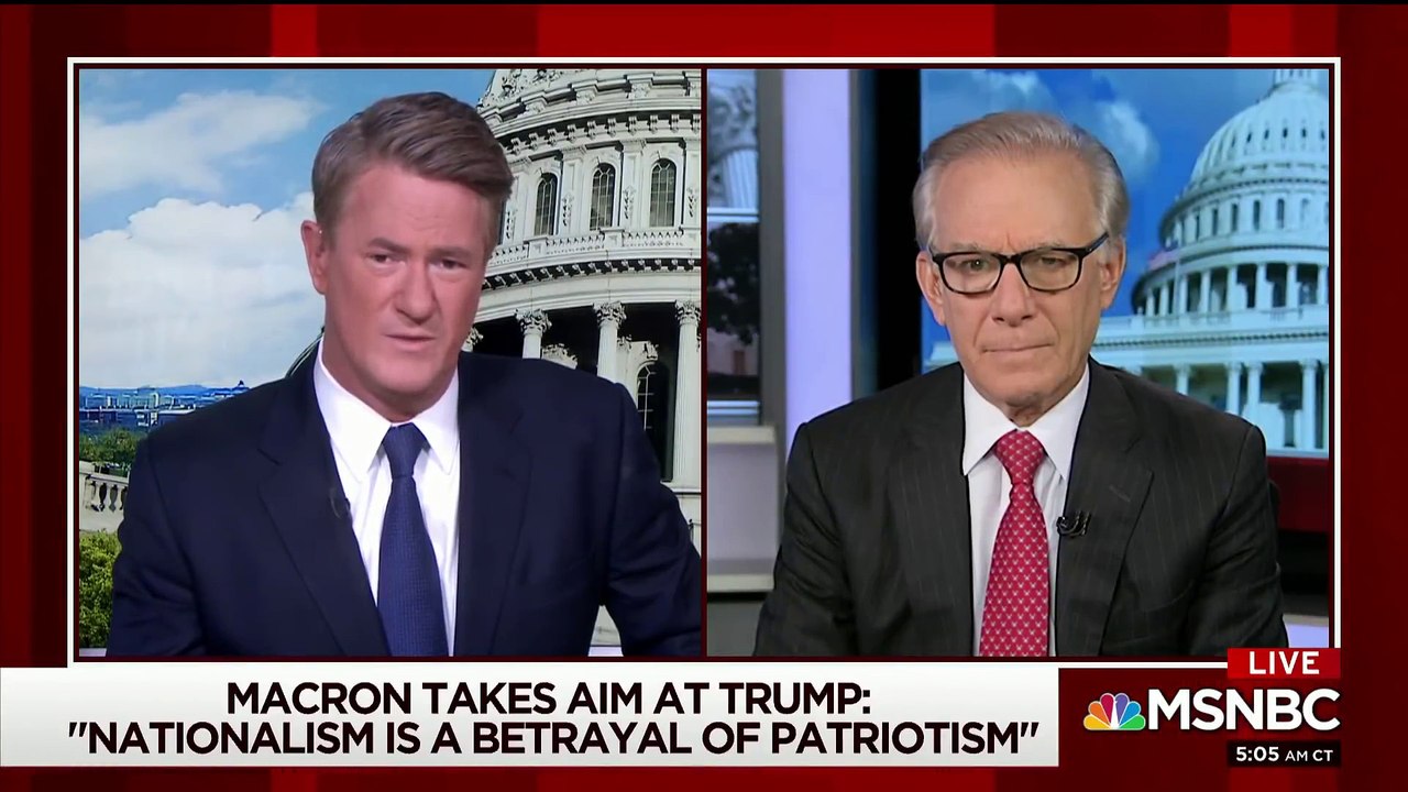 Le président de Joe, Donald Trump, s’est embarrassé en France, pas en Amérique du matin, Joe MSNBC