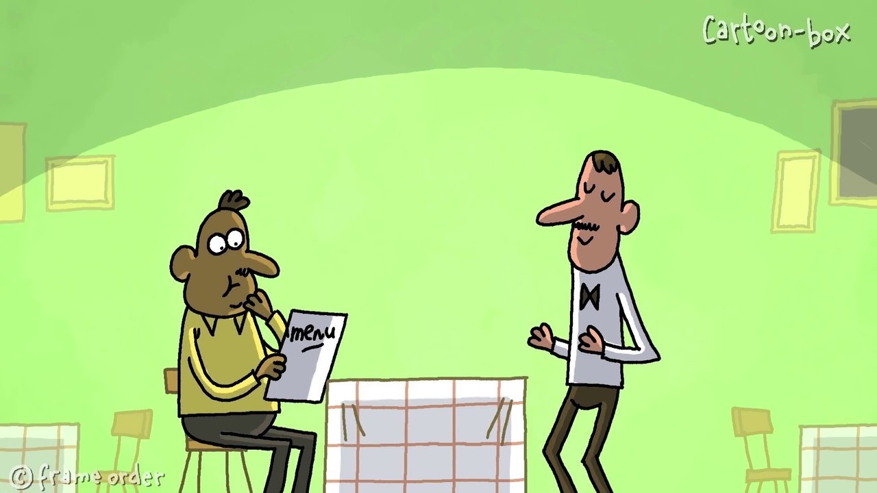 Trying To Order Dinner  Cartoon Box 108