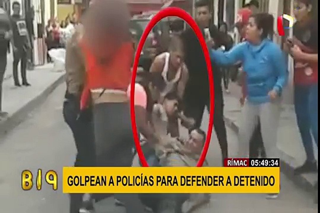 Rímac: golpean a policías para evitar detención de presunto delincuente