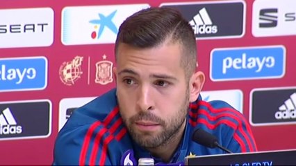 Jordi Alba: "Nunca he dicho ni una mala palabra de Luis Enrique"