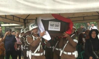 Jaksa Shandy Johan, Korban Lion PK-LQP Dimakamkan