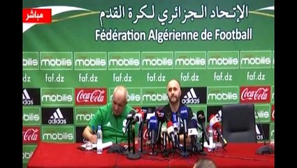 Conférence de Belmadi avant Togo-Algérie