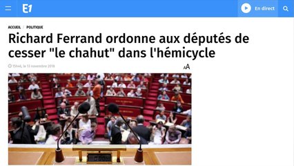 La lettre de menace de Richard Ferrand à tous les députés