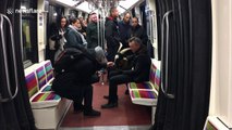 Goat thief caught absconding with stolen animal on the Paris metro