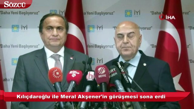 Kılıçdaroğlu-Akşener görüşmesi sona erdi