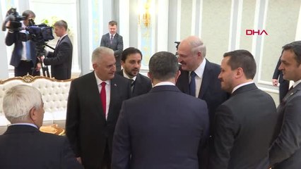TBMM Başkanı Yıldırım'ı Belarus Cumhurbaşkanı Kabul Etti