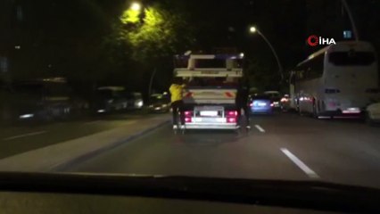 Patenli gençlerin tehlikeli yolculuğu kamerada