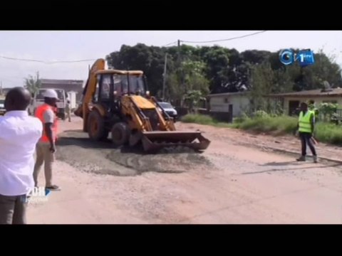 RTG/Constat des réhabilitations et restaurations des voies urbaines à Owendo