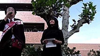 小山ひな子のﾂｲｷｬｽ.ﾗｲﾌﾞ] 桂秀光(かつらひでみつ)茅ヶ崎市長候補ﾍの小林節慶応大名誉教授ﾖﾘのﾒｯｾｰｼﾞを代読(2018[平成30]11.12月)晴:選挙戦2日目105MB640ｘ360