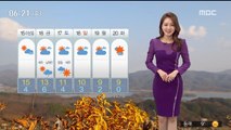 [날씨] 동해안 낮까지 비…내일 중서부 미세먼지 ↑