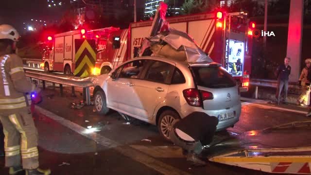 Tem'de Feci Kaza Kaza: 1 Yaralı