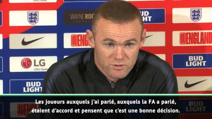 Angleterre - Rooney : "Le bon choix pour moi et la FA"