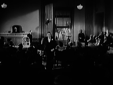 Three Stooges Playing Jacks and Courtroom Entrance