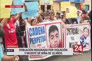 Continúa protesta por caso de niña violada y estrangulada en Barranca