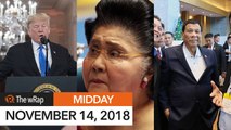 PNP: No handcuffs for Imelda Marcos if arrested | Midday wRap