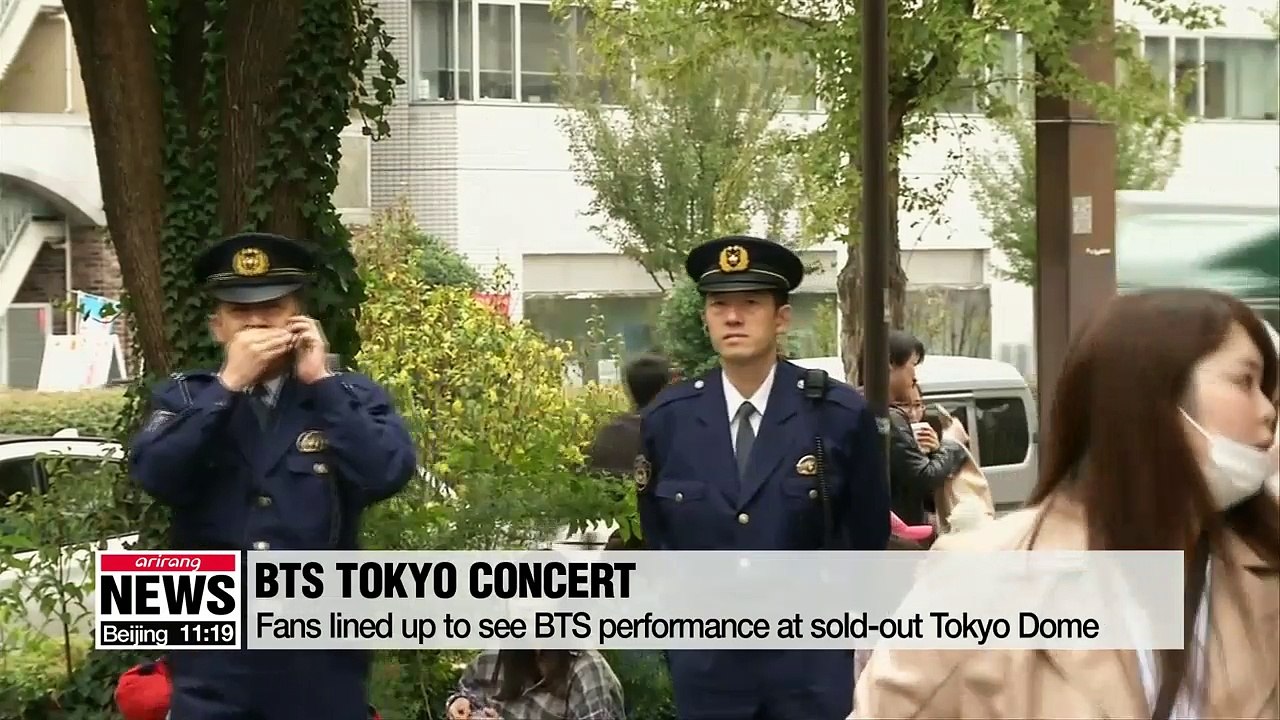 S. Korean band BTS perform concert in Tokyo