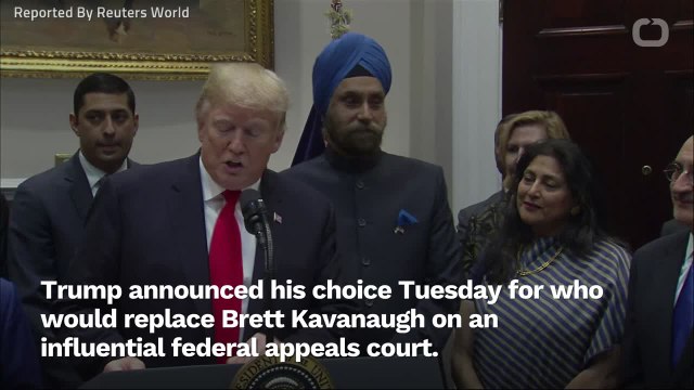Trump Announces Kavanaugh's Replacement For Appeals Court