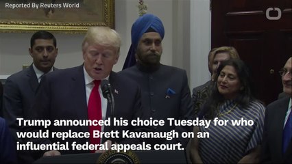 Trump Announces Kavanaugh's Replacement For Appeals Court