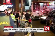 Pueblo Libre: balacera dejó a dos malhechores heridos