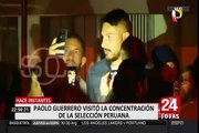 San Isidro: Paolo Guerrero visitó a la Selección Peruana en nuevo hotel de concentración