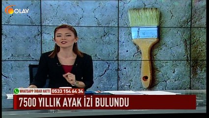 7500 yıllık ayak izi bulundu