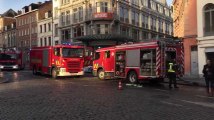 Tournai: gros déploiement de pompiers rue des Puits-l'Eau