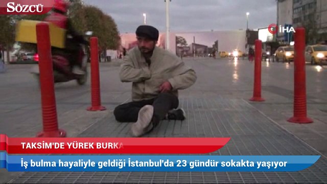 Taksim’de yürek burkan görüntü