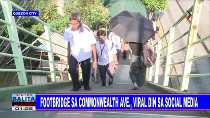 Footbridge sa Commonwealth Ave., viral din sa social media