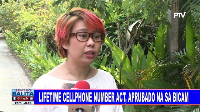 Lifetime Cellphone Number Act, aprubado na sa BiCam