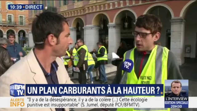 Gilets jaunes: On veut nous donner des sous mais qu'on va nous reprendre par la suite. Cédric explique pourquoi il se mobilise en Paca