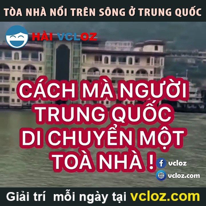 Tòa nhà nổi trên sông ở Trung Quốc