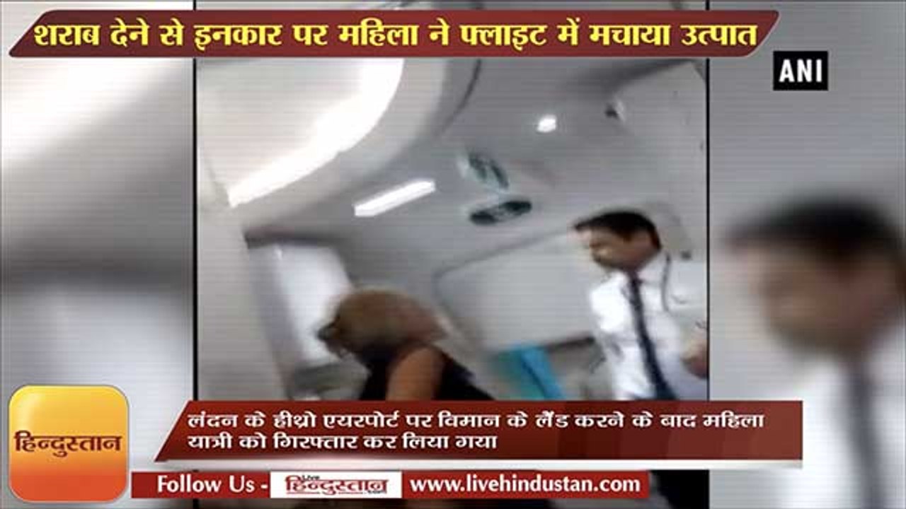 Irish woman passenger verbally abuses the crew member on Air India flight