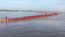 Le Cambodge décroche le record du plus long bateau-dragon au monde