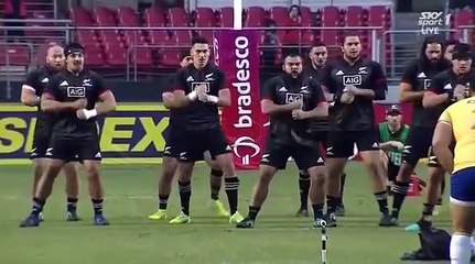 La réponse du Brésil au haka des Māori All Blacks