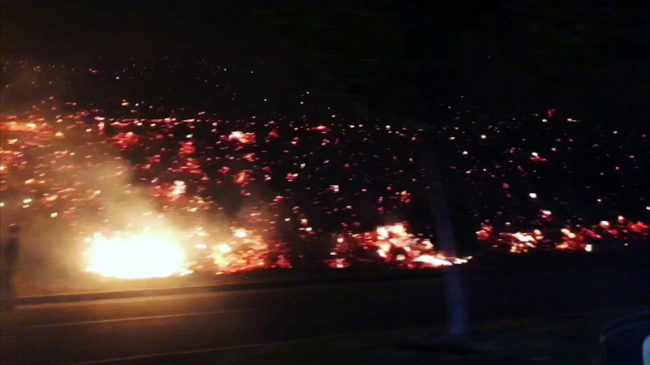 Driving Through the Thousand Oaks Fire