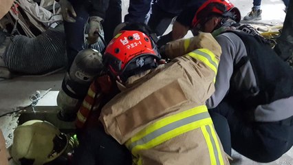 "페인트 냄새 때문에"...쓰러진 근로자 구조 / YTN