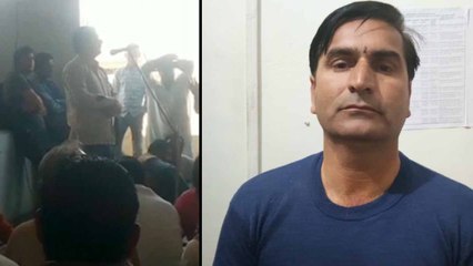 भाजपा की बैठक में इस शख्स ने विधायक को दी धमकी, कहा- सिर उतार दूंगा 6 की 6 गोली, देखें वीडियो