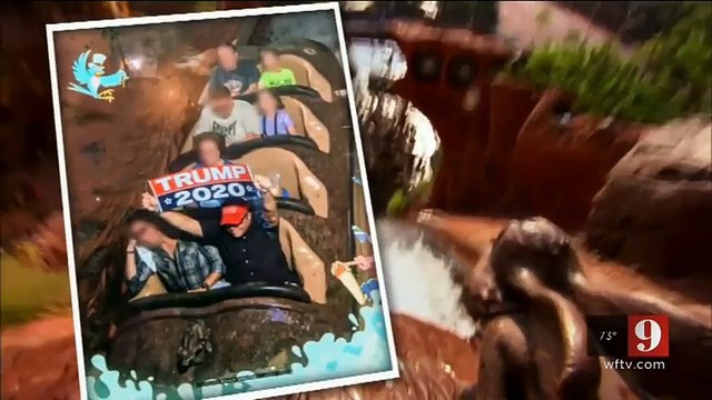 Trump Supporter Banned From Disney After Displaying Pro-Trump Sign While On Ride