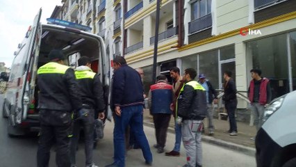 Asansör boşluğuna düşen Azeri işçi yaralandı