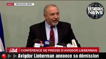 Le ministre d'extrême droite Avigdor Lieberman annonce sa démission